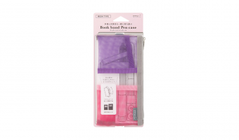 Mesh Book Band Case, Pink * Midori