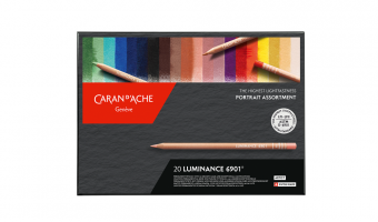 20 Coloured Pencils, Portrait, Expert Luminance 6901 * Caran d'Ache