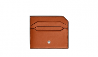 MST credit card holder, Rust * 198809 * Montblanc leather