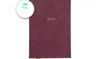 NEW 14. Journal, Berry, Start Somewhere, lined * Artebene