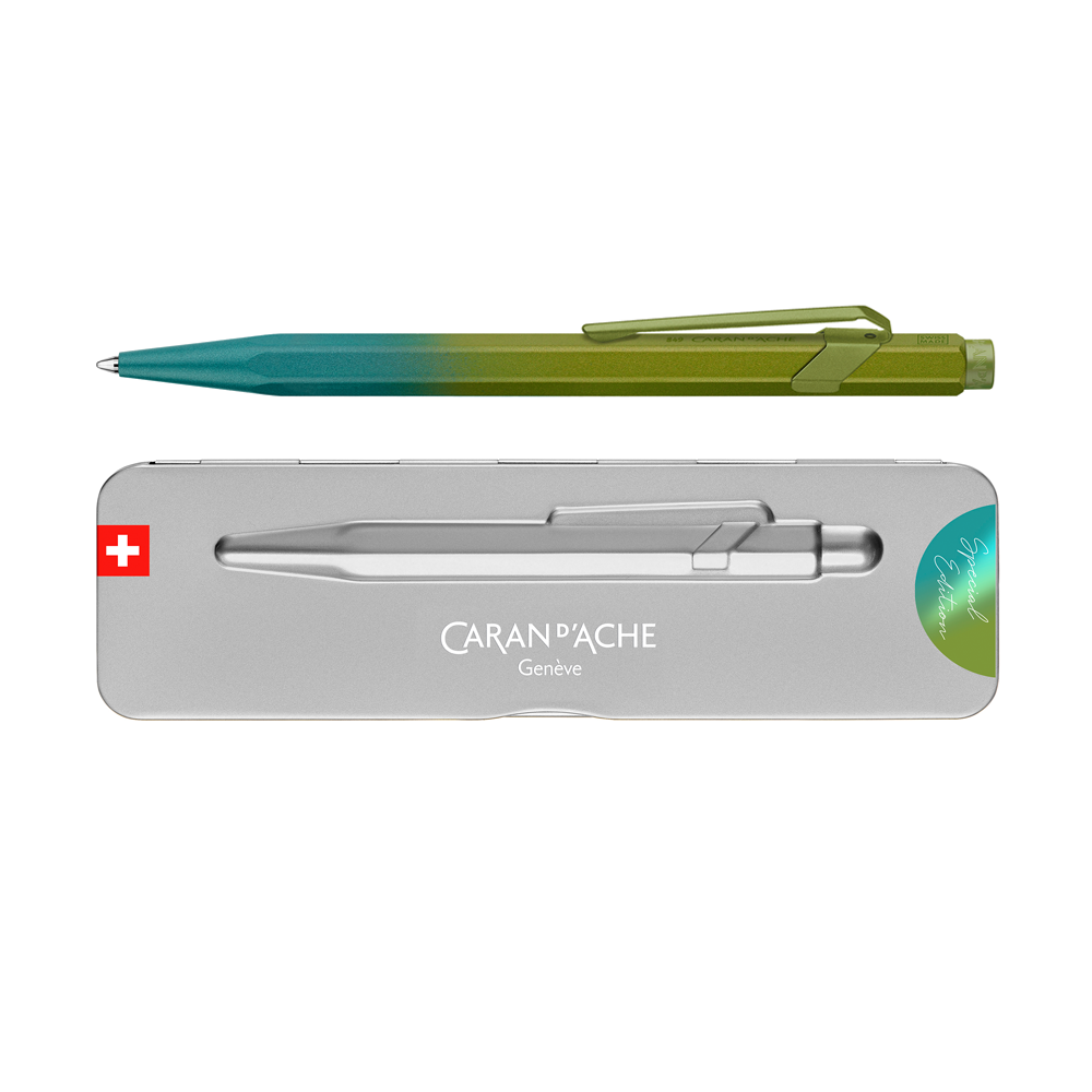 849 Arctic Green Claim Your Style ballpoint * Caran D'Ache