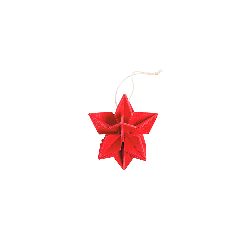 67. Star Bright Red 5cm *3D puzzelkaart * Lovi