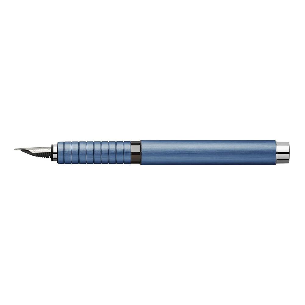 Essentio Aluminium Blauw Vulpen * Faber Castell