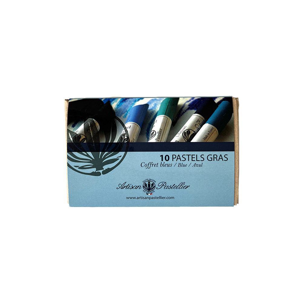 10 Oliepastels Kleurtoon Blauw * Artisan Pastellier