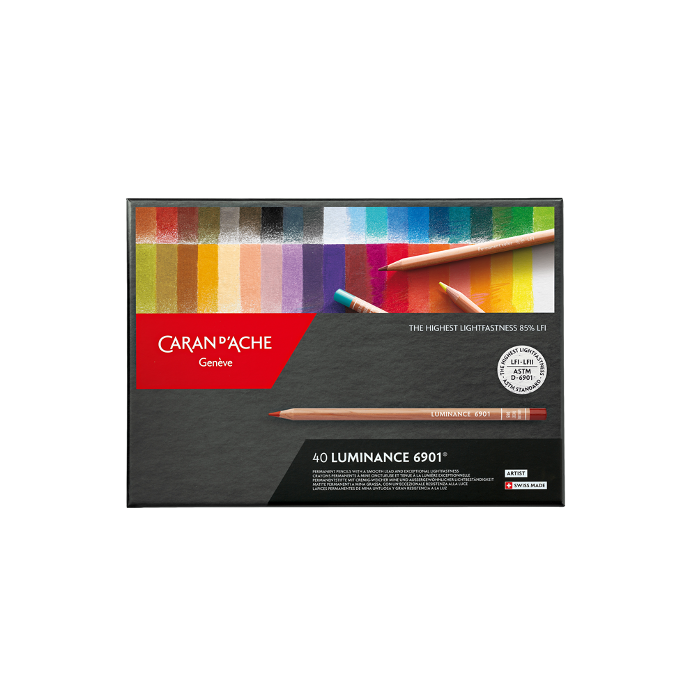 40 Coloured pencils, Expert Luminance 6901 * Caran d'Ache